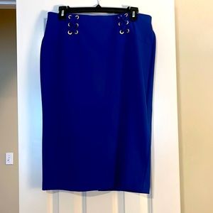 Royal blue pencil skirt